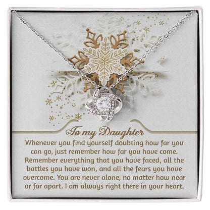 Daughter - You Can Go - Love Knot Necklace