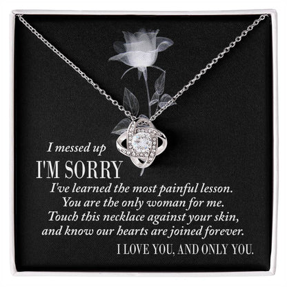Sorry - Painful Lesson - Love Knot Necklace