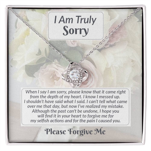 Sorry - What I Said - Love Knot Necklace