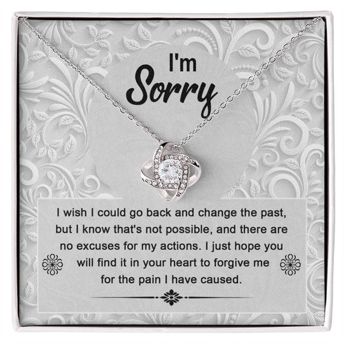 Sorry - Change The Past - Love Knot Necklace