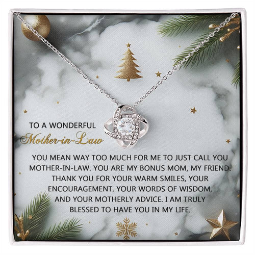Mother-in-Law - Motherly Advice - Love Knot Necklace