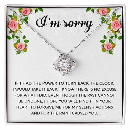 Sorry - Make It Right - Love Knot Necklace