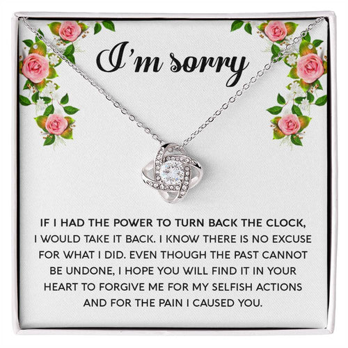 Sorry - Make It Right - Love Knot Necklace