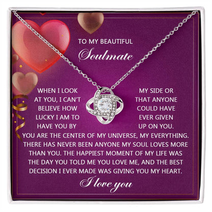 Soulmate - My Soul - Love Knot Necklace