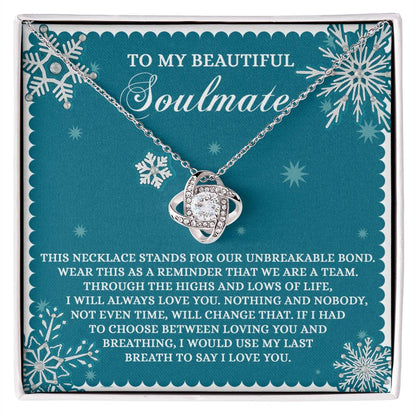 Soulmate - A Team - Love Knot Necklace