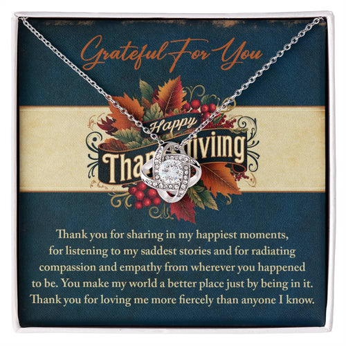Thanksgiving - Happiest Moments - Love Knot Necklace