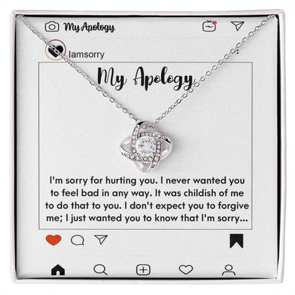Sorry - My Apology - Love Knot Necklace