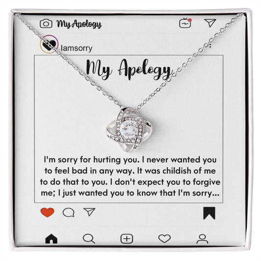Sorry - My Apology - Love Knot Necklace