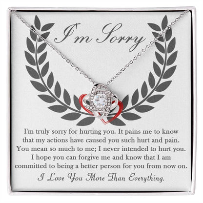 Sorry - From Now On - Love Knot Necklace