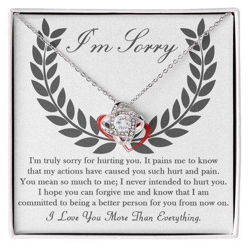Sorry - From Now On - Love Knot Necklace