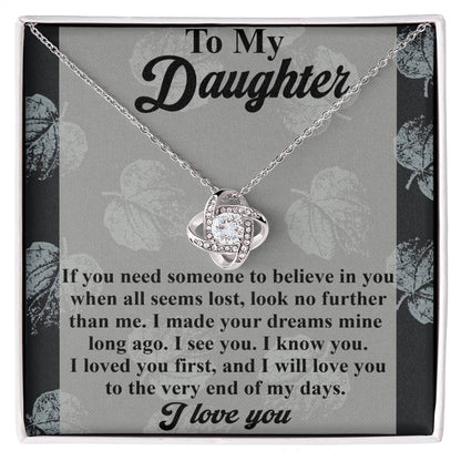 Daughter - My Days - Love Knot Necklace
