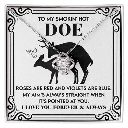 Soulmate - Pointed At You - Love Knot Necklace