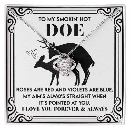 Soulmate - Pointed At You - Love Knot Necklace