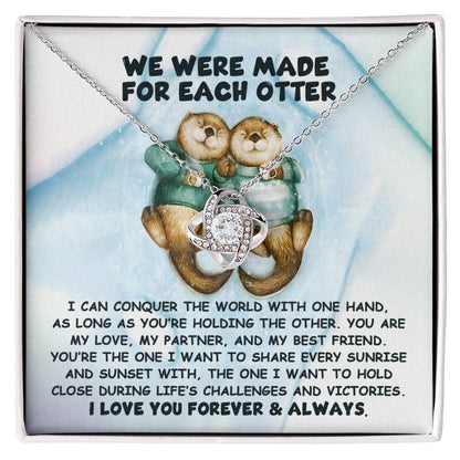 Soulmate -  For Each Otter - Love Knot Necklace