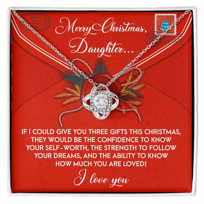 Daughter - This Christmas - Love Knot Necklace