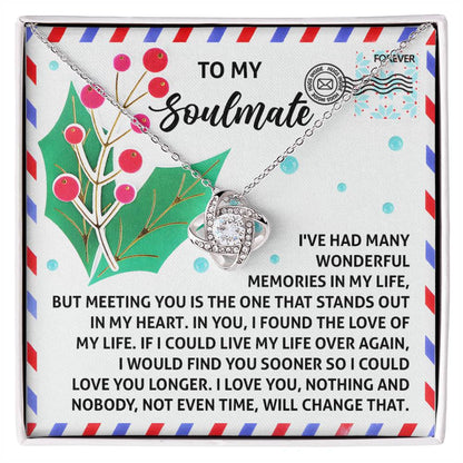 Soulmate - Love You Longer - Love Knot Necklace