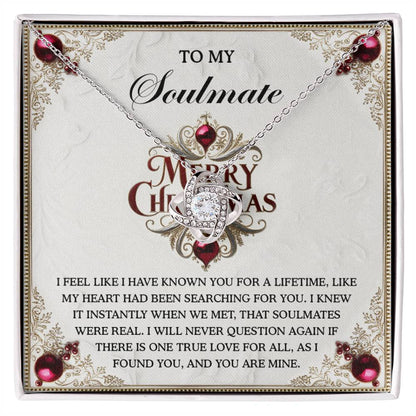 Soulmate - I Found You - Love Knot Necklace