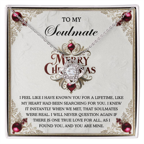 Soulmate - I Found You - Love Knot Necklace