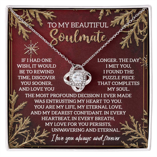 Soulmate - Rewind Time - Love Knot Necklace