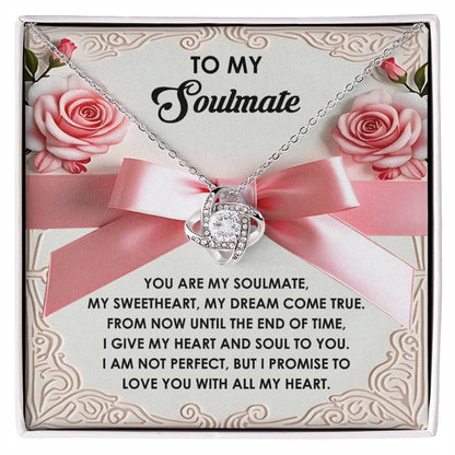 Soulmate - Heart And Soul - Love Knot Necklace
