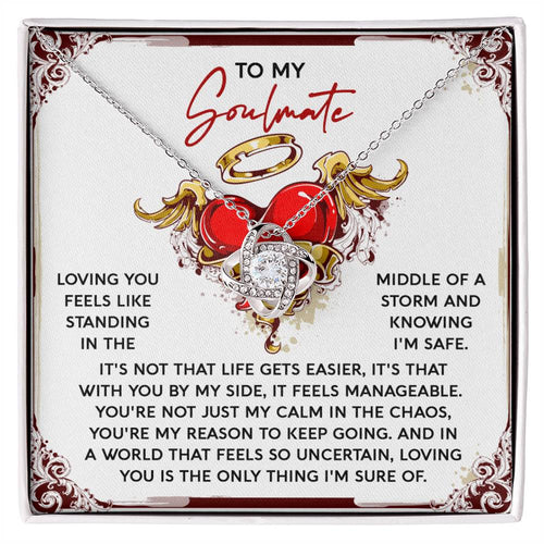 Soulmate - Keep Going - Love Knot Necklace