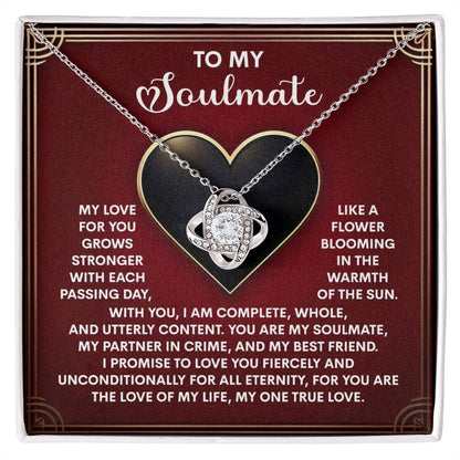 Soulmate - One True Love - Love Knot Necklace