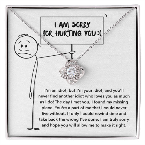 Sorry - Missing Piece - Love Knot Necklace