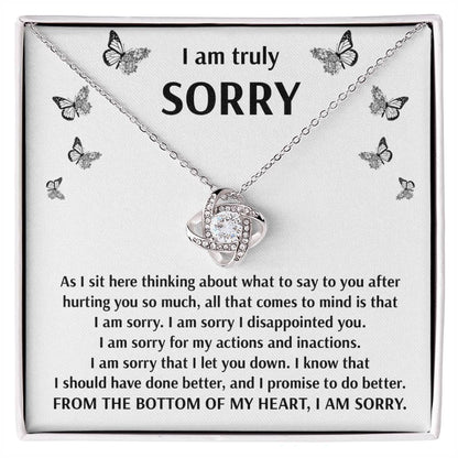 Sorry - Done Better - Love Knot Necklace