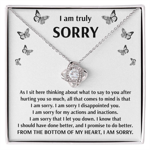 Sorry - Done Better - Love Knot Necklace