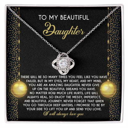 Daughter - Deep Waters - Love Knot Necklace