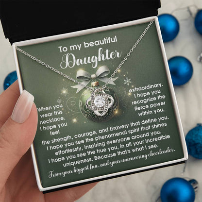 Daughter - Incredible Uniqueness - Love Knot Necklace