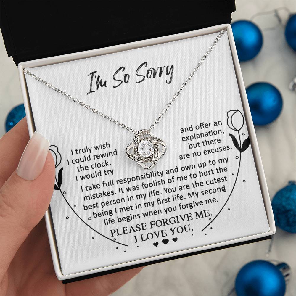 Sorry - My First Life - Love Knot Necklace