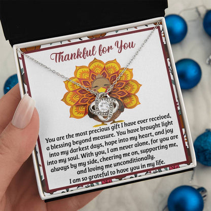 Thanksgiving - Into My Heart - Love Knot Necklace