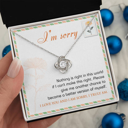 Sorry - Another Chance - Love Knot Necklace