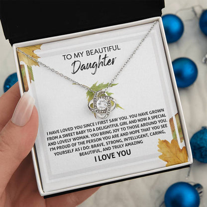 Daughter - See Yourself - Love Knot Necklace