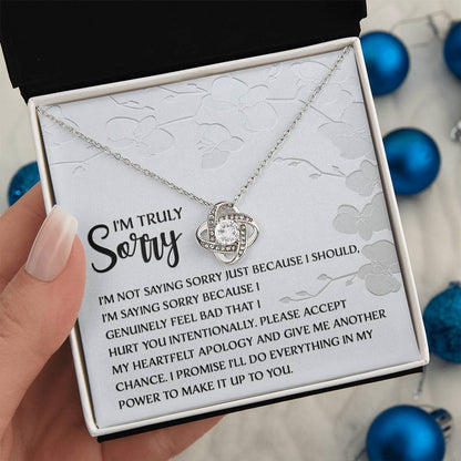 Sorry - Feel Bad - Love Knot Necklace