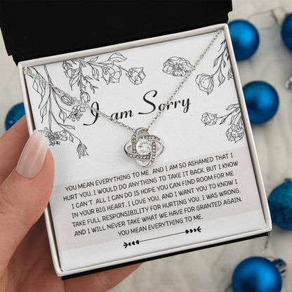 Sorry- Your Big Heart - Love Knot Necklace