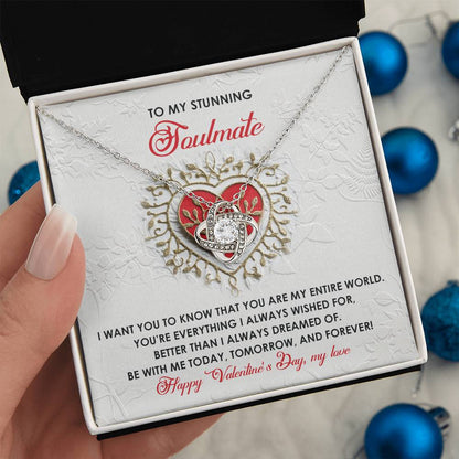 Soulmate - Be With Me - Love Knot Necklace