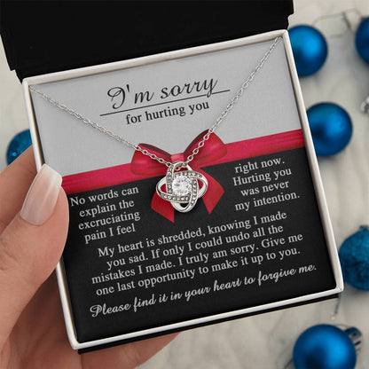 Sorry - Made You Sad - Love Knot Necklace