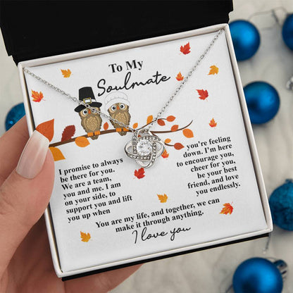 Soulmate - Love You Endlessly - Love Knot Necklace