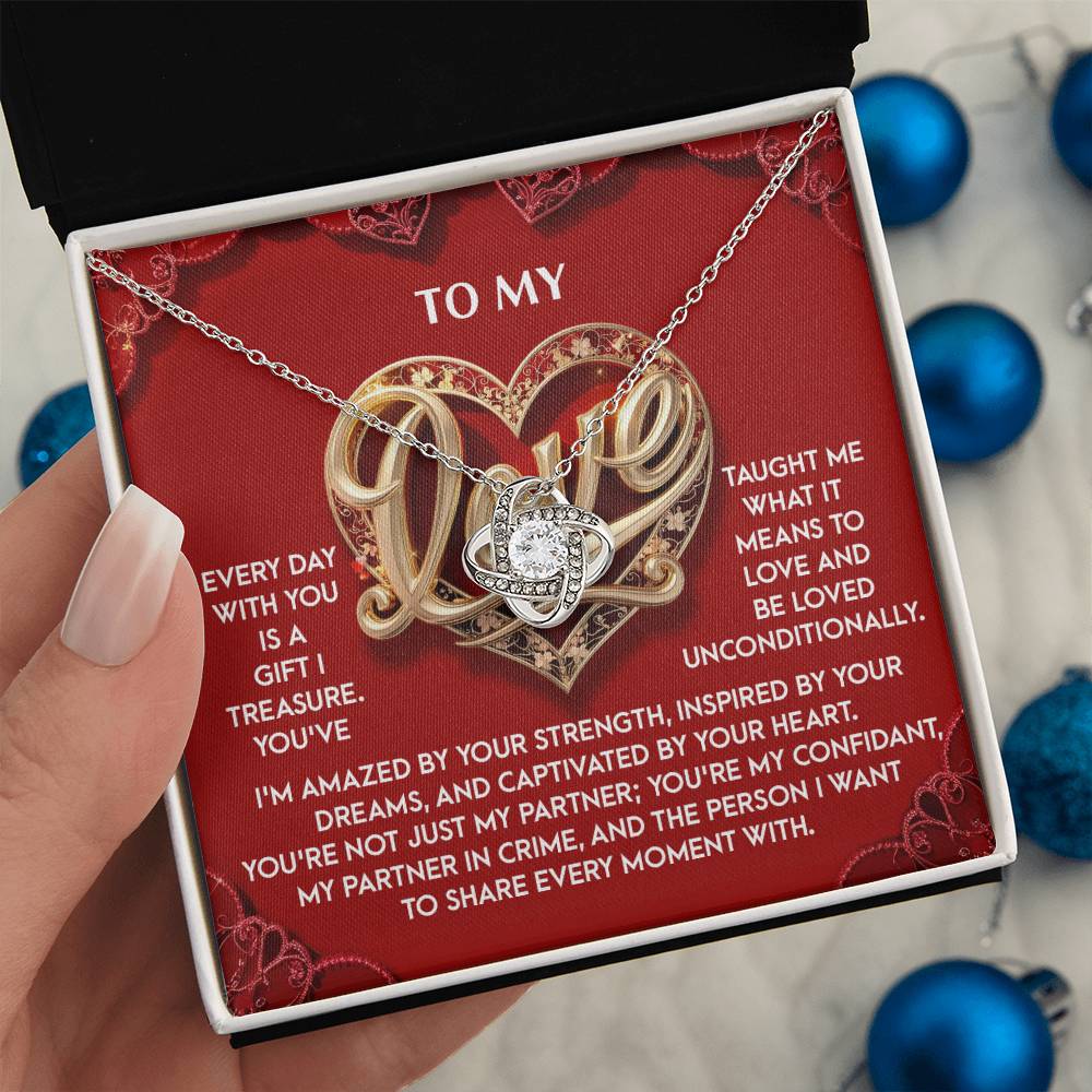 My Love - Every Moment - Love Knot Necklace