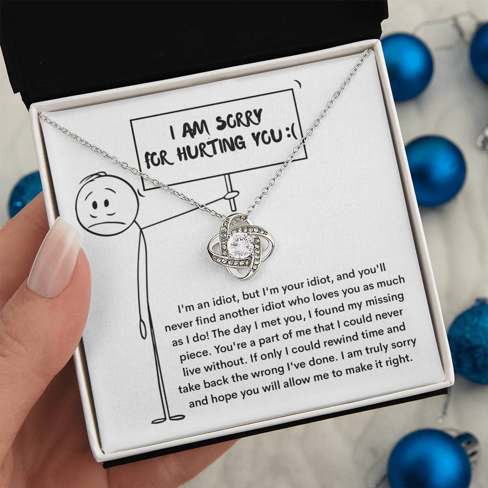 Sorry - Missing Piece - Love Knot Necklace