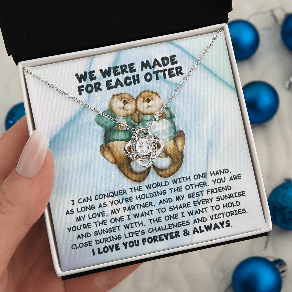 Soulmate -  For Each Otter - Love Knot Necklace