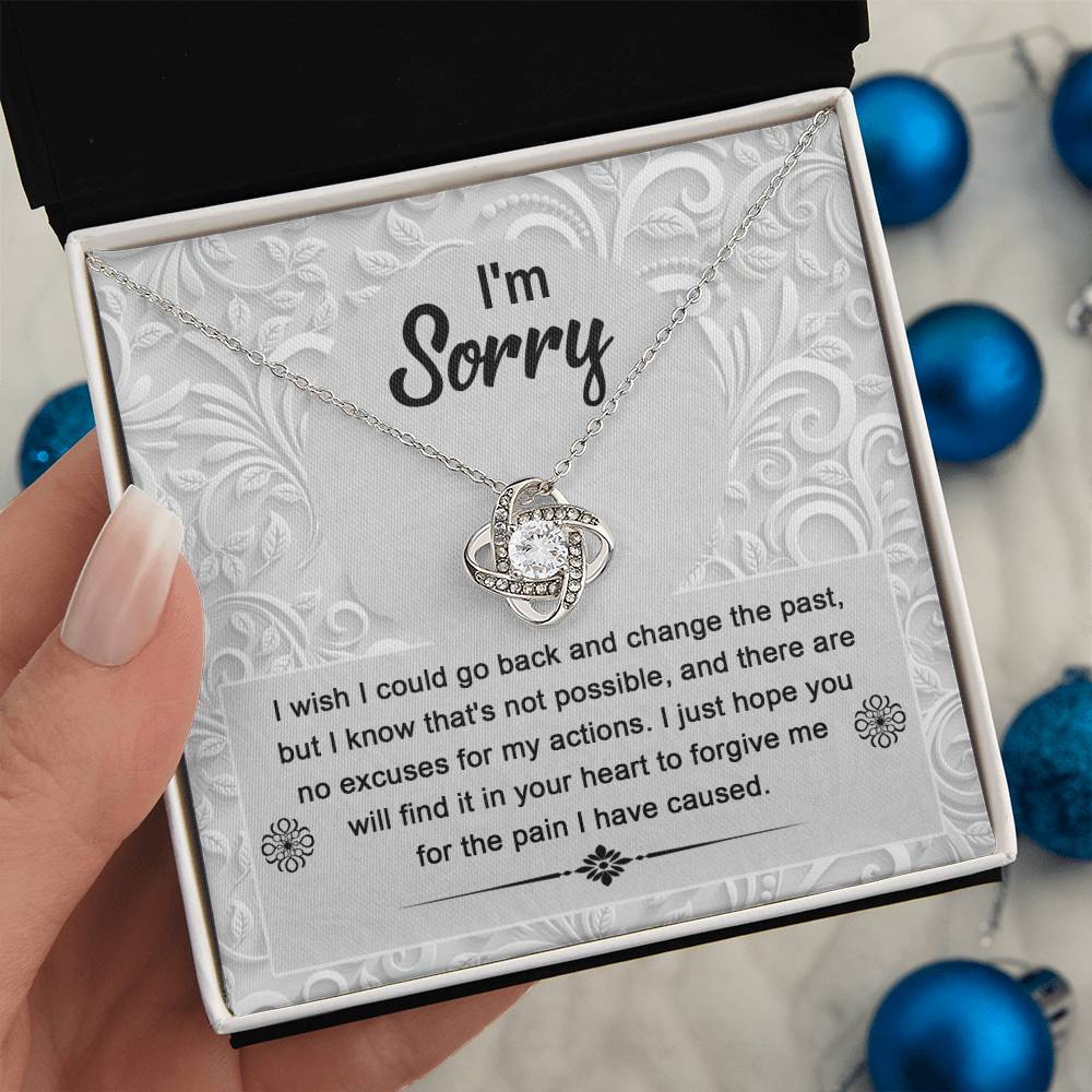 Sorry - Change The Past - Love Knot Necklace