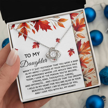 Daughter - Were A Baby - Love Knot Necklace