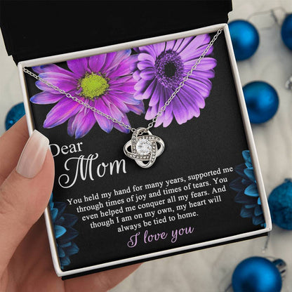Mom - Held My Hand - Love Knot Necklace