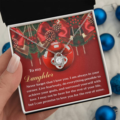 Daughter - Achieve Your Goals - Love Knot Necklace
