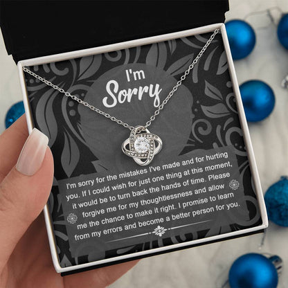 Sorry - Just One Thing - Love Knot Necklace