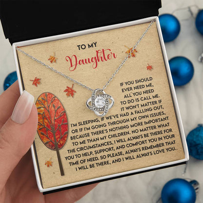 Daughter - Always Love You - Love Knot Necklace
