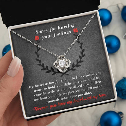 Sorry - Make Amends - Love Knot Necklace
